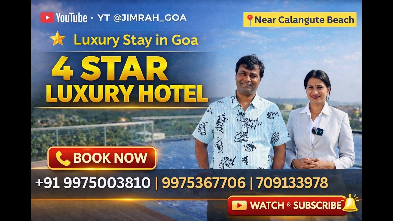 4 Star  Luxury Hotel || Budget Hotel Goa || Near Calangute Beach ⛱️ Booking Available+91 9975003810