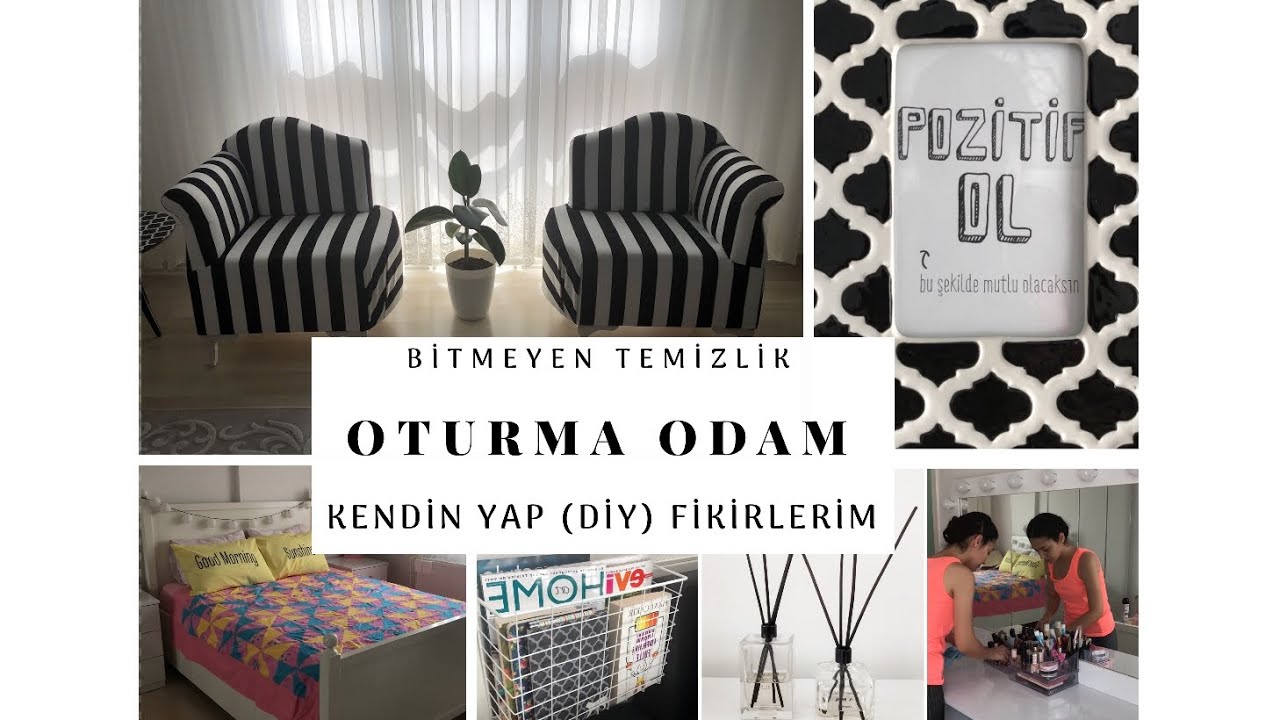 OTURMA ODAM | KENDİN YAP (DİY) FİKİRLERİM | BİTMEYEN EV TEMİZLİĞİ