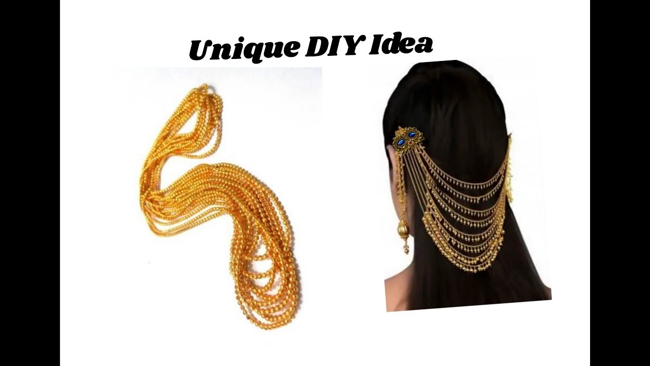 Party wear hair accessories | Making with ball chain