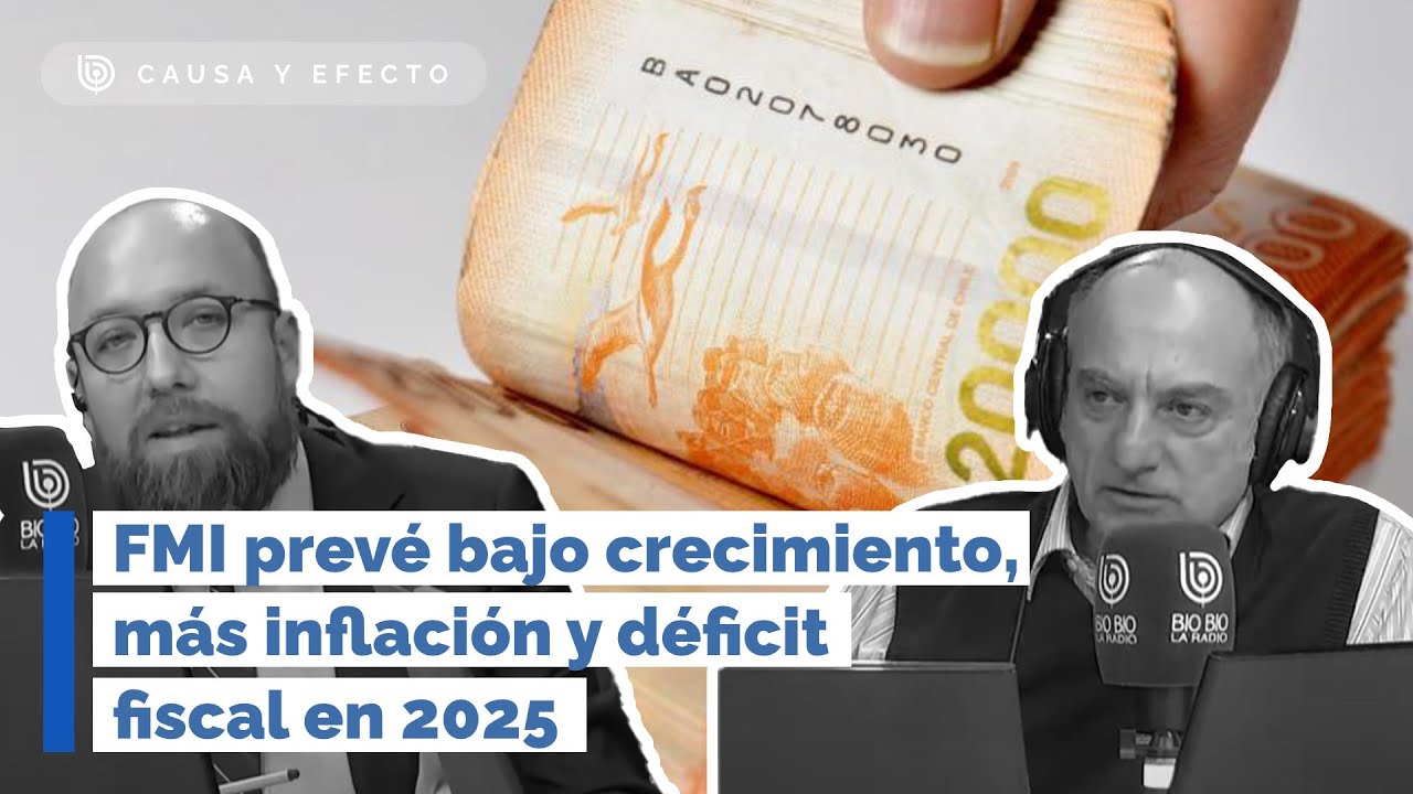FMI prevé bajo crecimiento, más inflación y déficit fiscal para Chile en 2025 (CYE)