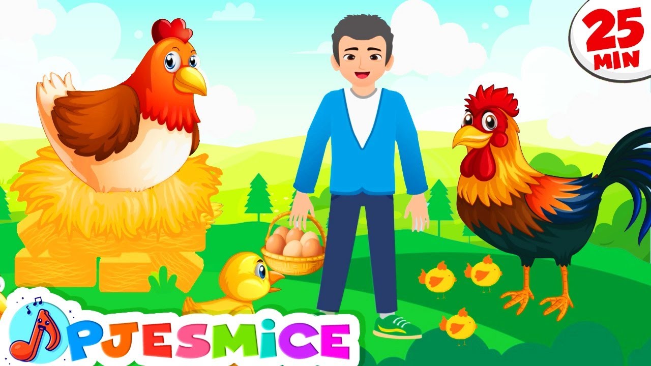 Dječje Pjesmice | Striko Manči ima Farmu 🐷🐮 Učimo Mix | Zabavne Edukativne Pjesme