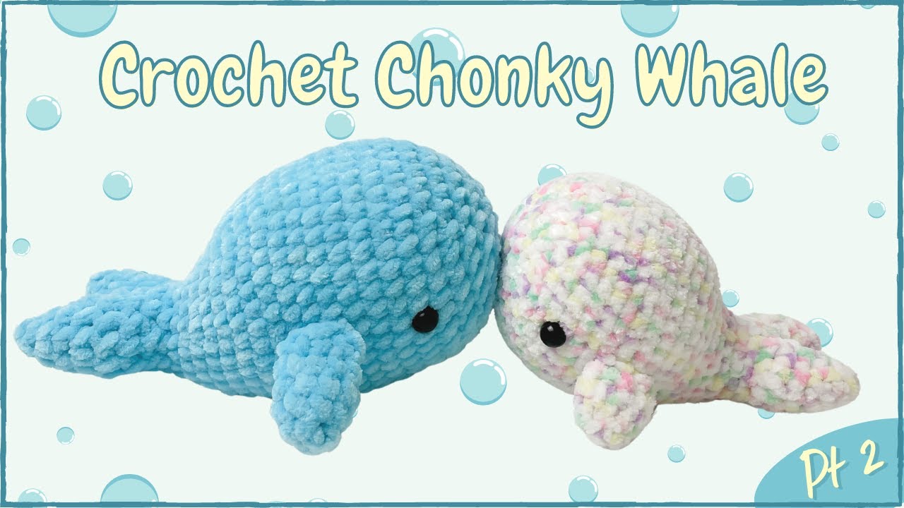Easy Crochet Whale (Tutorial Part 2) | Free Amigurumi Animal Pattern for Beginners