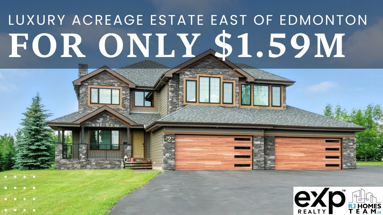Buy This Luxury Acreage Estate East of Edmonton for Only $1.59 Million