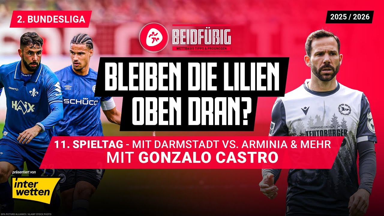 2. Liga Tipps ⚽ Der 11. Spieltag mit KSC - Schalke und Gonzalo Castro🔥 Die 2. Bundesliga Prognose