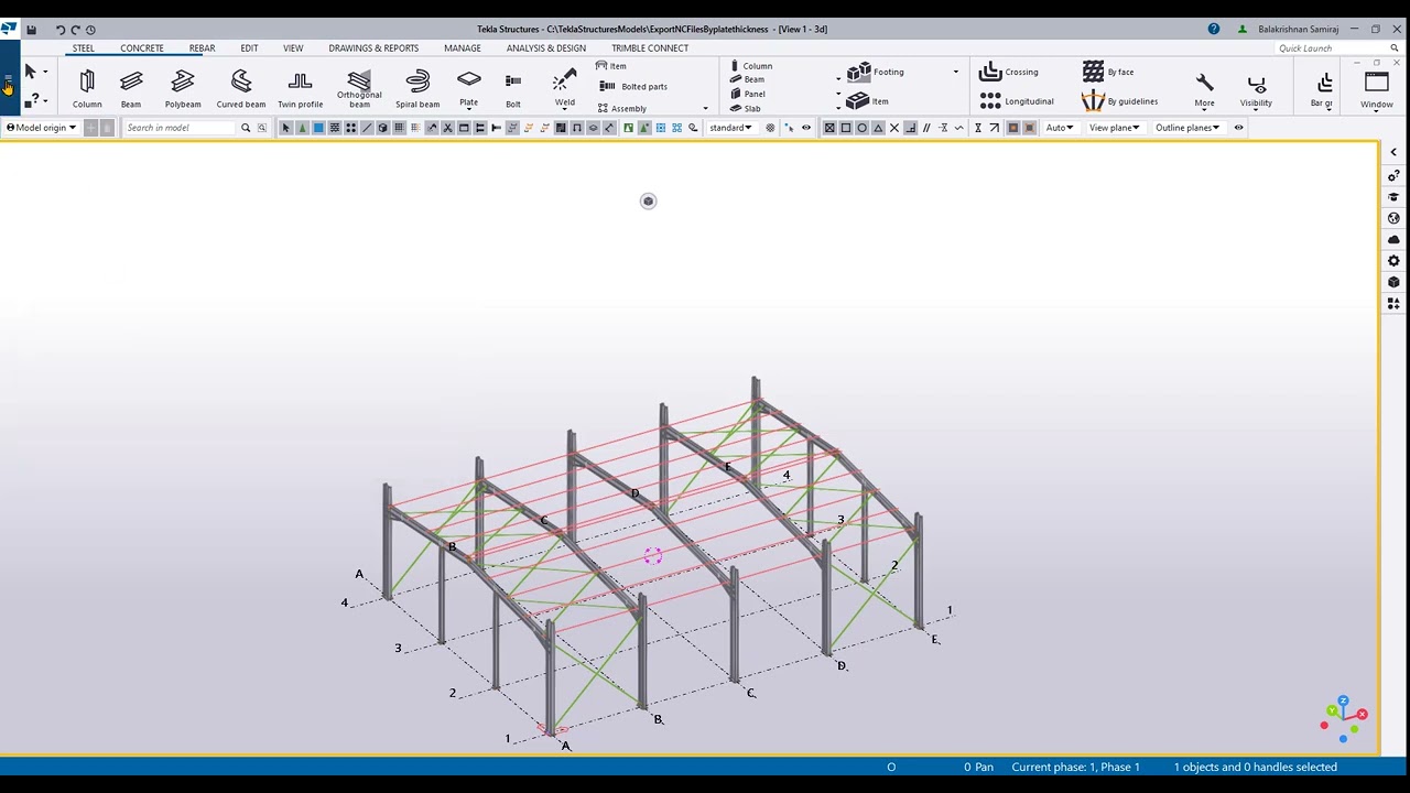 Export NC/DSTV Files by Plate Thickness in Tekla Structures