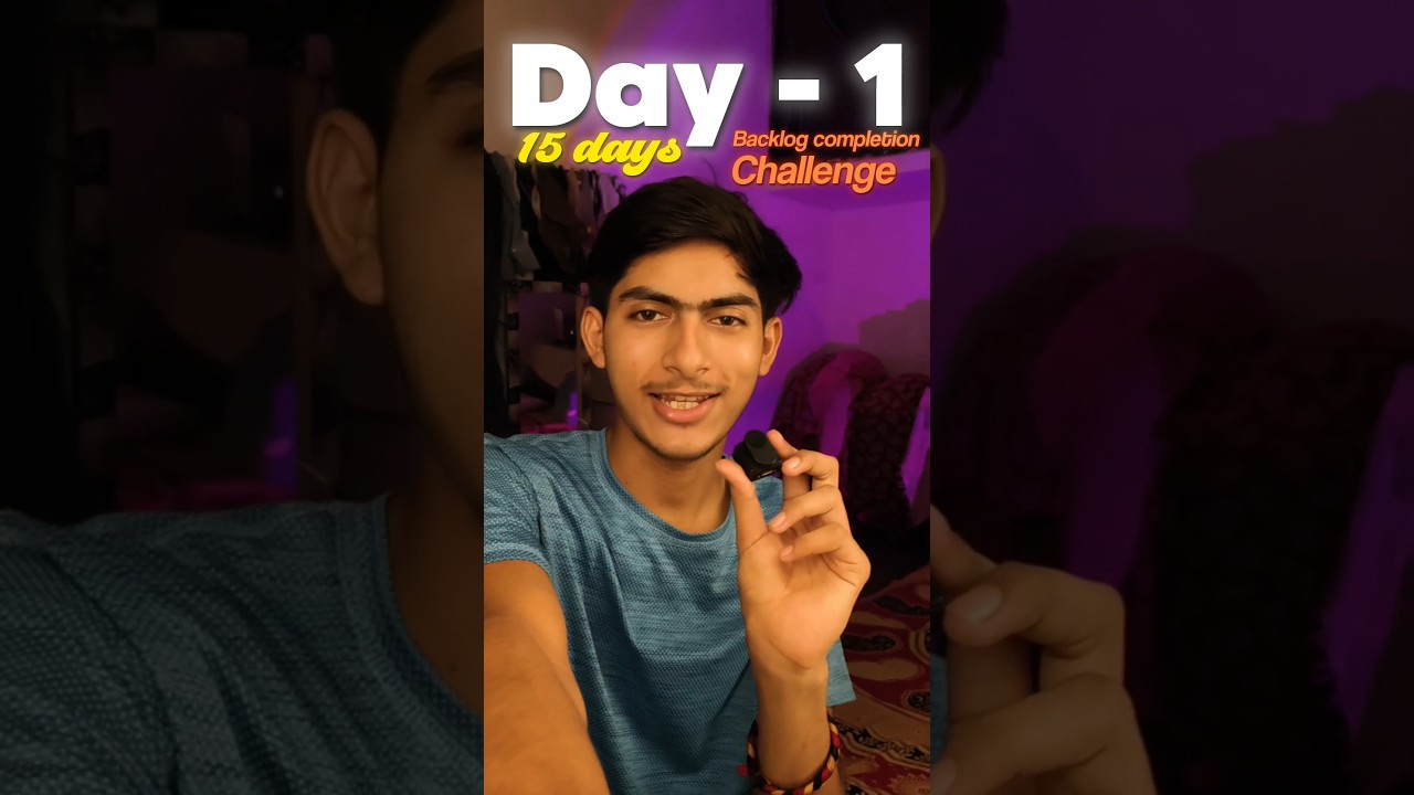 Day 1 of My 15-Day Backlog Challenge 📚🔥 | Completing Yakeen 2.0 Backlogs | NEET 2027 #neet #shorts