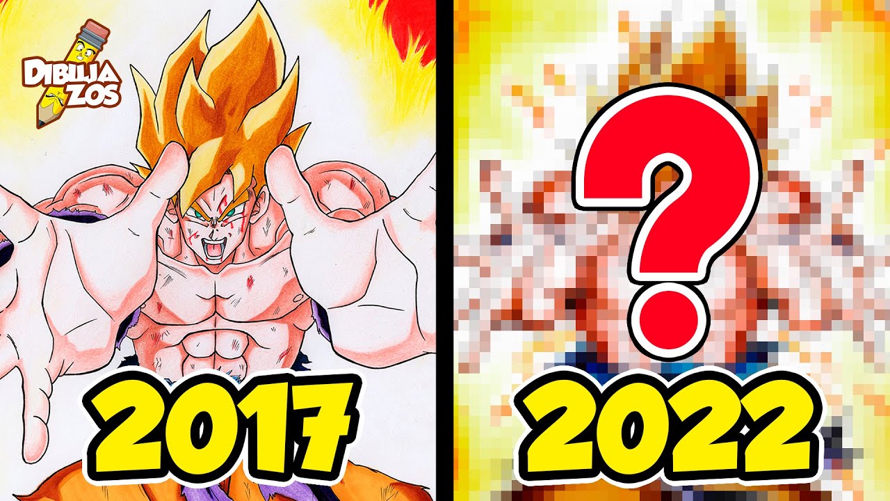 5 AÑOS DESPUÉS 😱 | REDIBUJANDO MI GOKU SSJ
