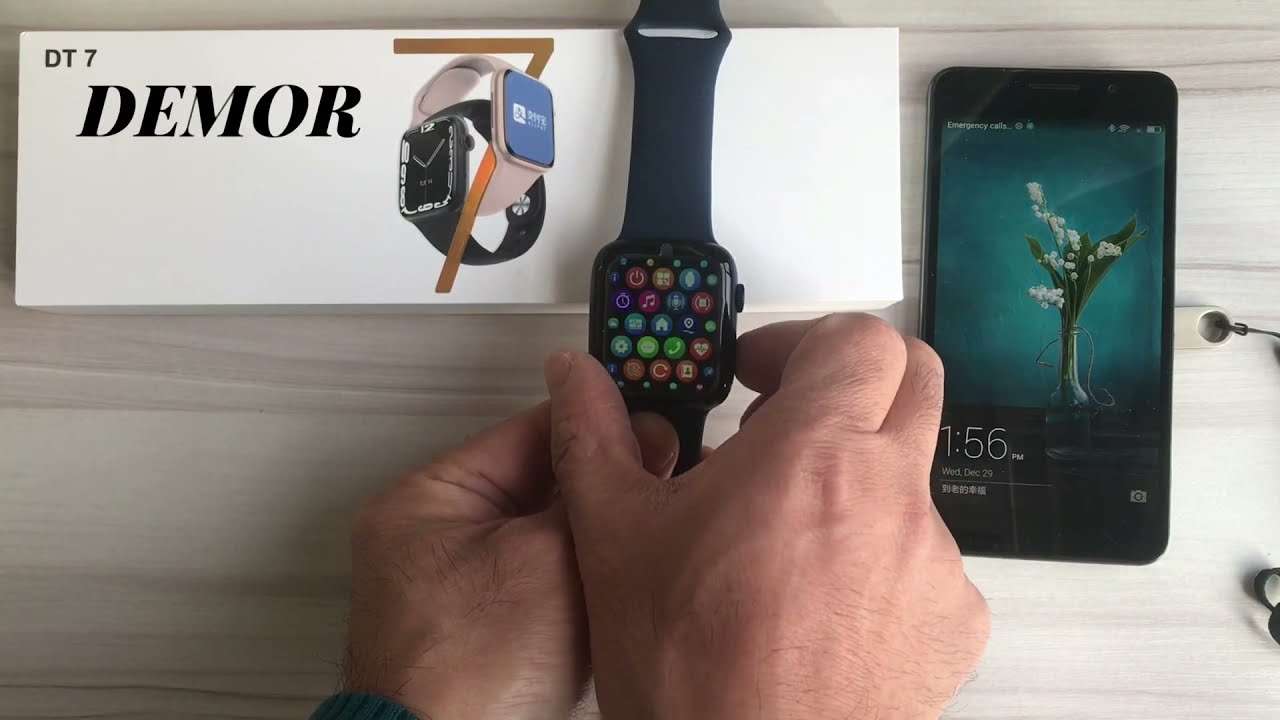 How to Connect Bluetooth Make Call DEMOR DT7 Smart Watch Series 7 2022 Best Smartwatch Function Tips
