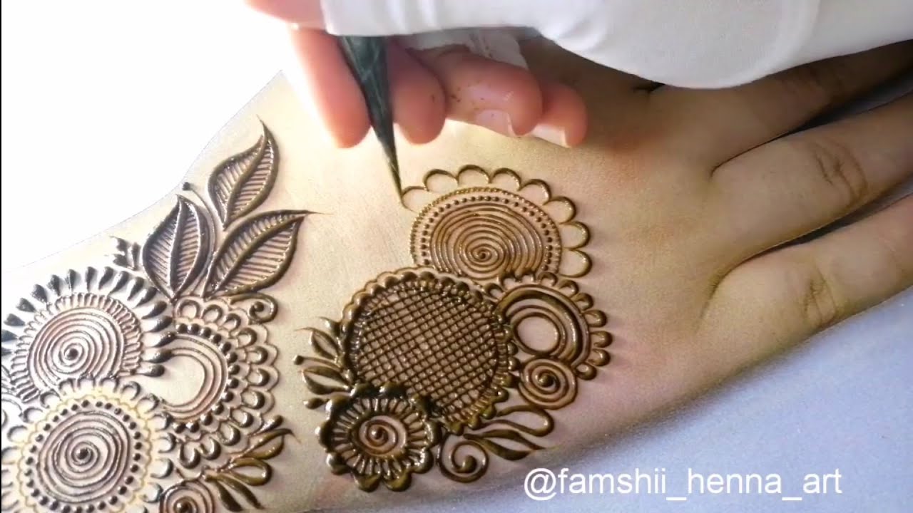 Beautiful/heavy full hand mehendi design.