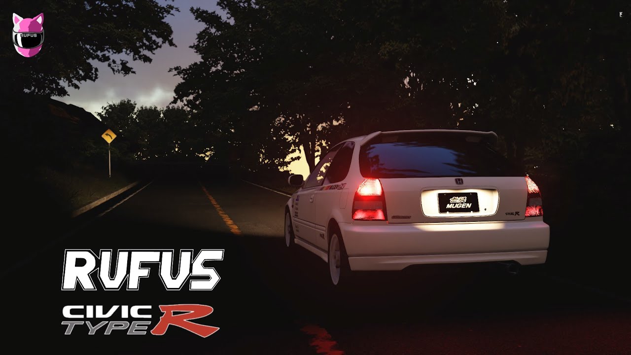 Honda Civic Type R (EK9) Akina touge. Assetto Corsa. RUFUS racing.