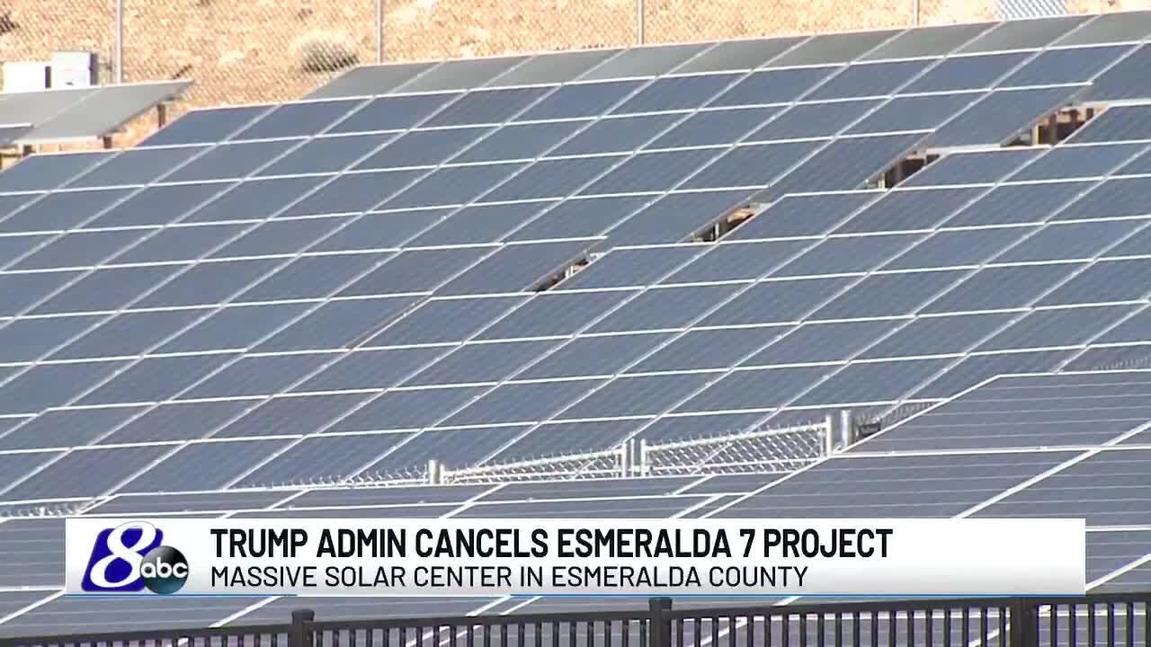 Trump cancels Esmeralda solar project