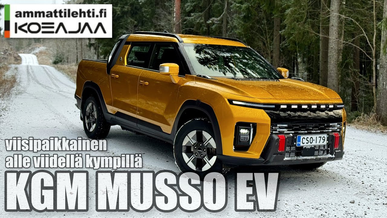 KGM Musso EV koeajossa - Omassa luokassaan