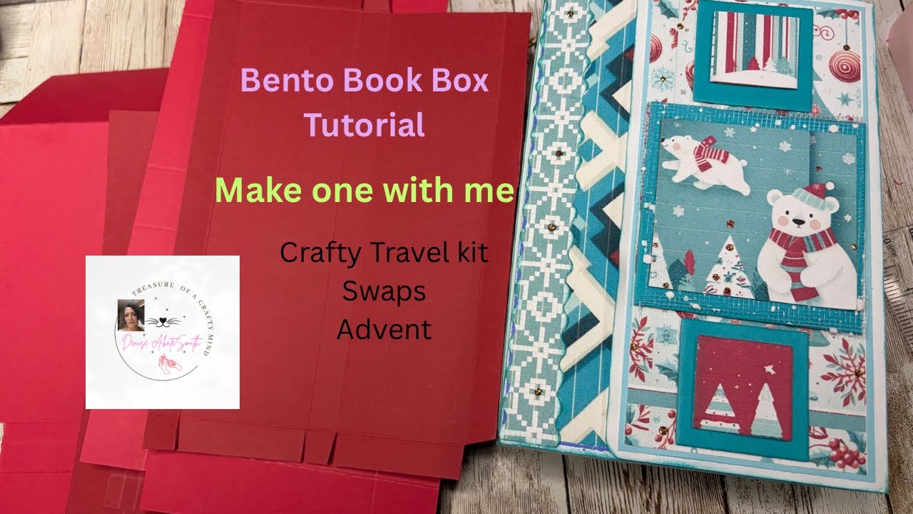 Crafters Bento Book Box Tutorial and full process.