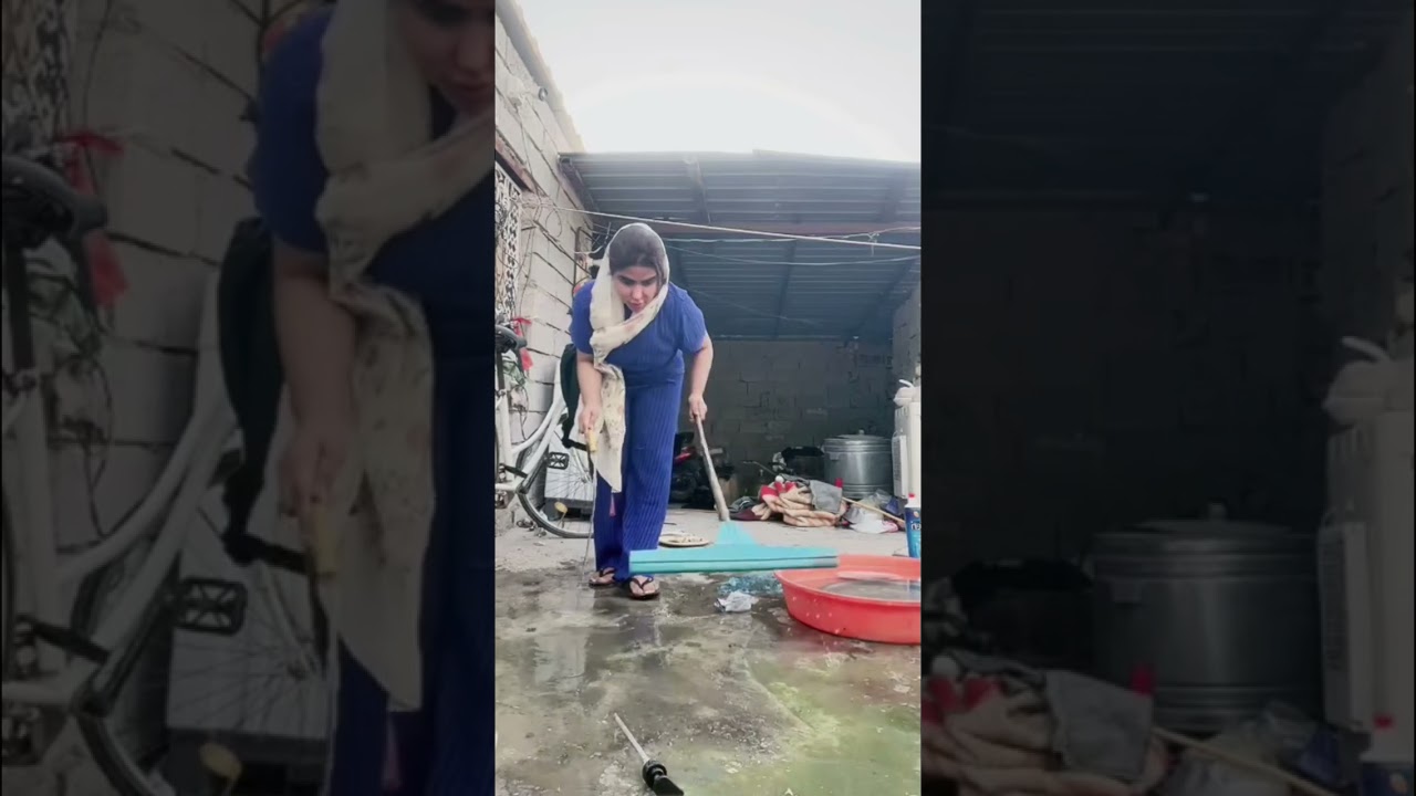 عزلت الحوش وغسلته وره الغده/بث زينب بت الديوانيه