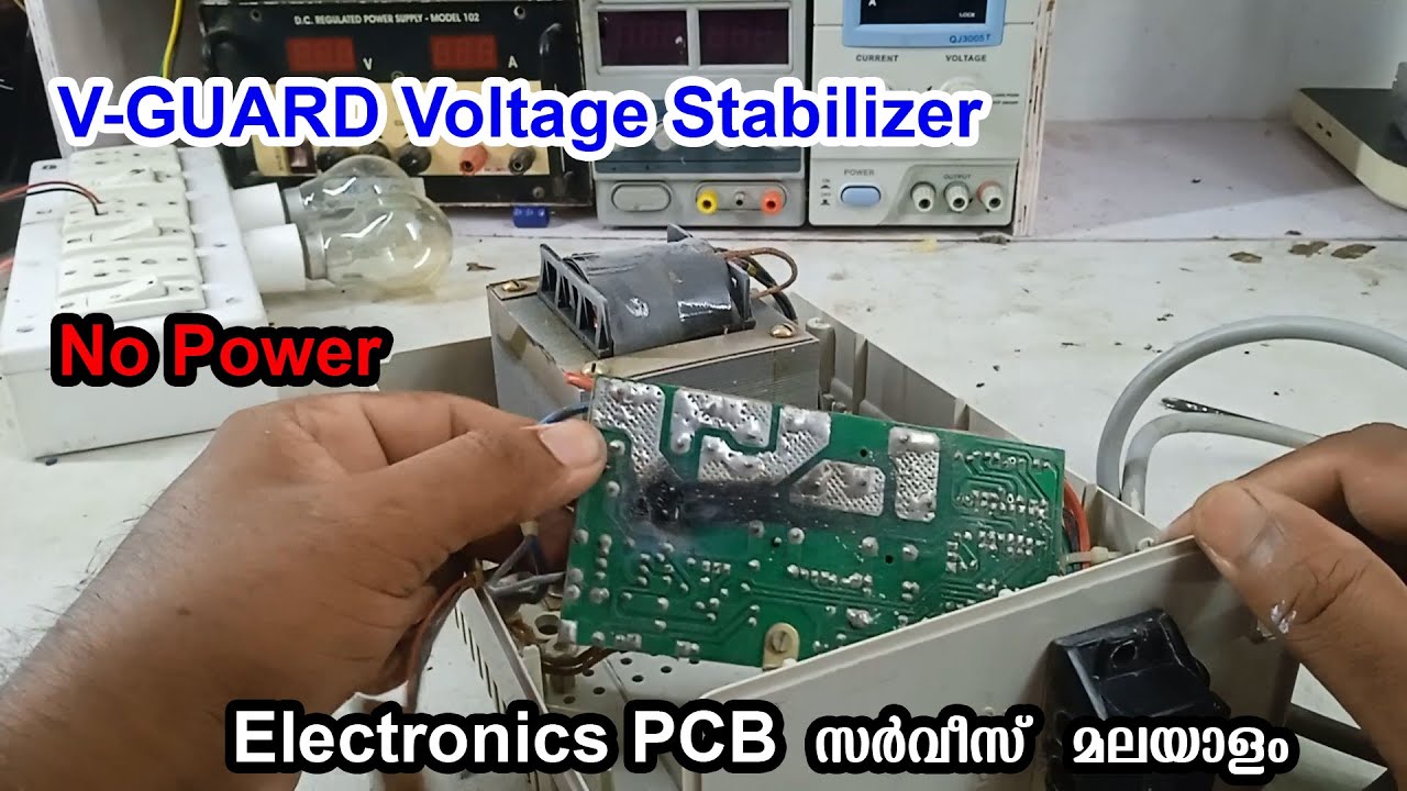 V GUARD Voltage Stabilizer No Power No Out Put How To Repair #Malayalam