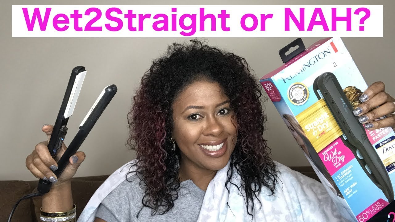 Remington Wet 2 Straight VS Blow Dry & Flat Iron |Natural Hair | Honest Review & Demo