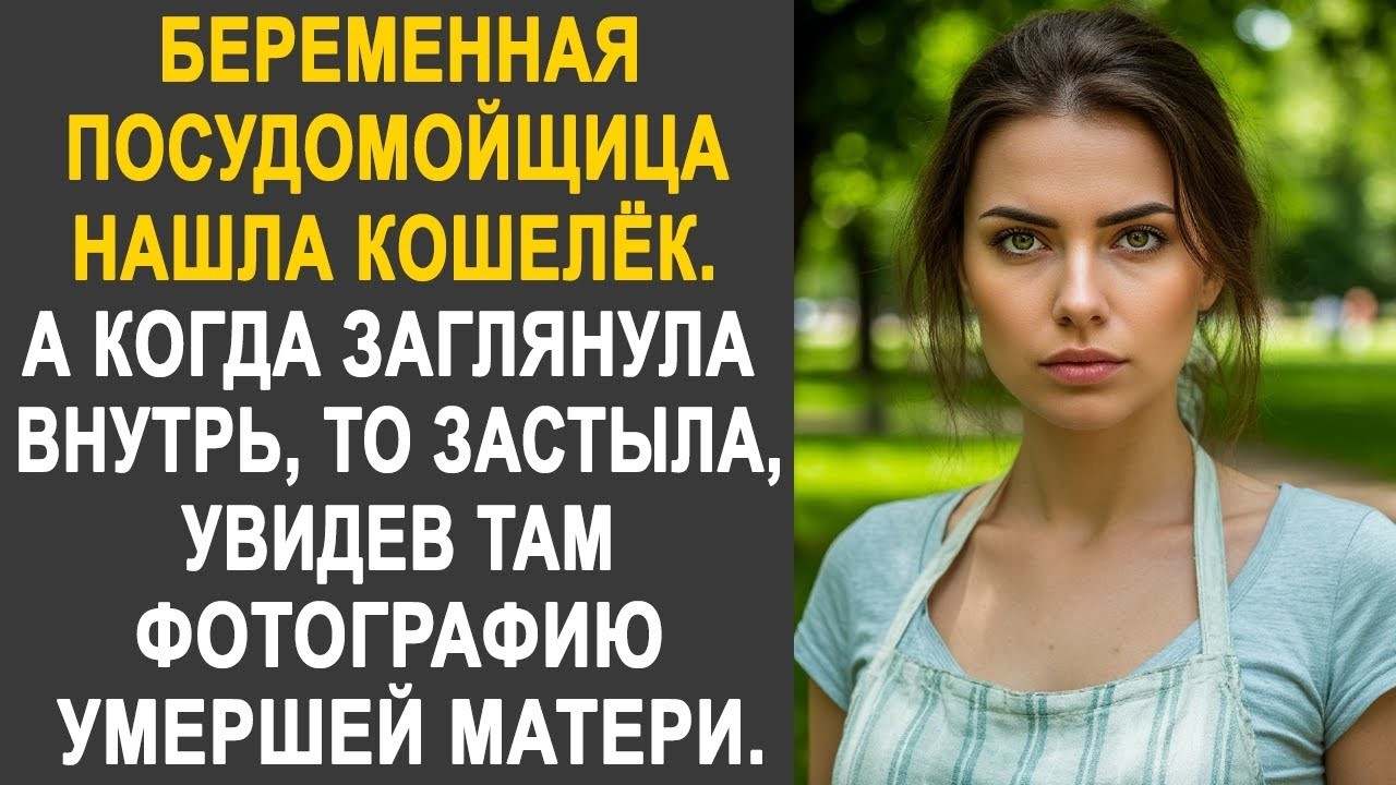 Беременная посудомойщица нашла кошелёк. А когда заглянула внутрь, то застыла, увидев фотографию...