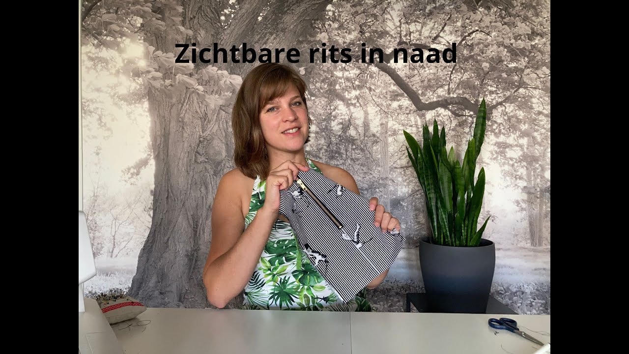 Zichtbare rits in naad