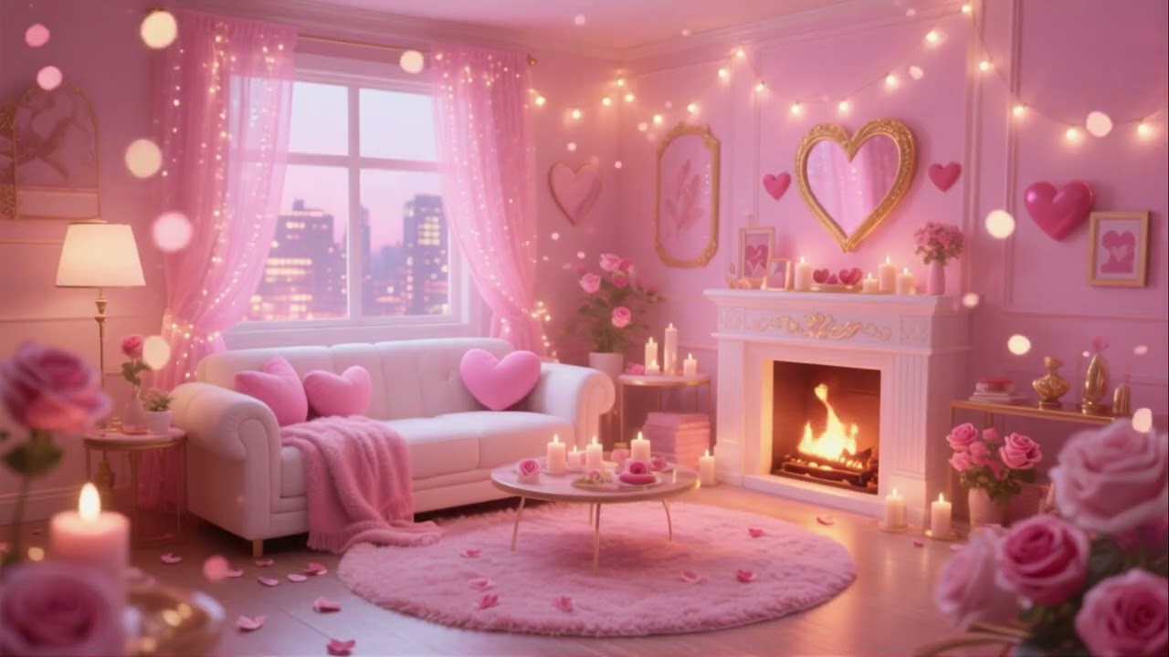 Cozy Pink Love Room ❤️ Aesthetic Romantic Escape