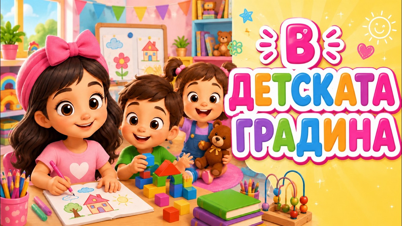 🎶 В Детската Градина – Весела Детска Песен 🎤 | Забавни Песнички за Деца