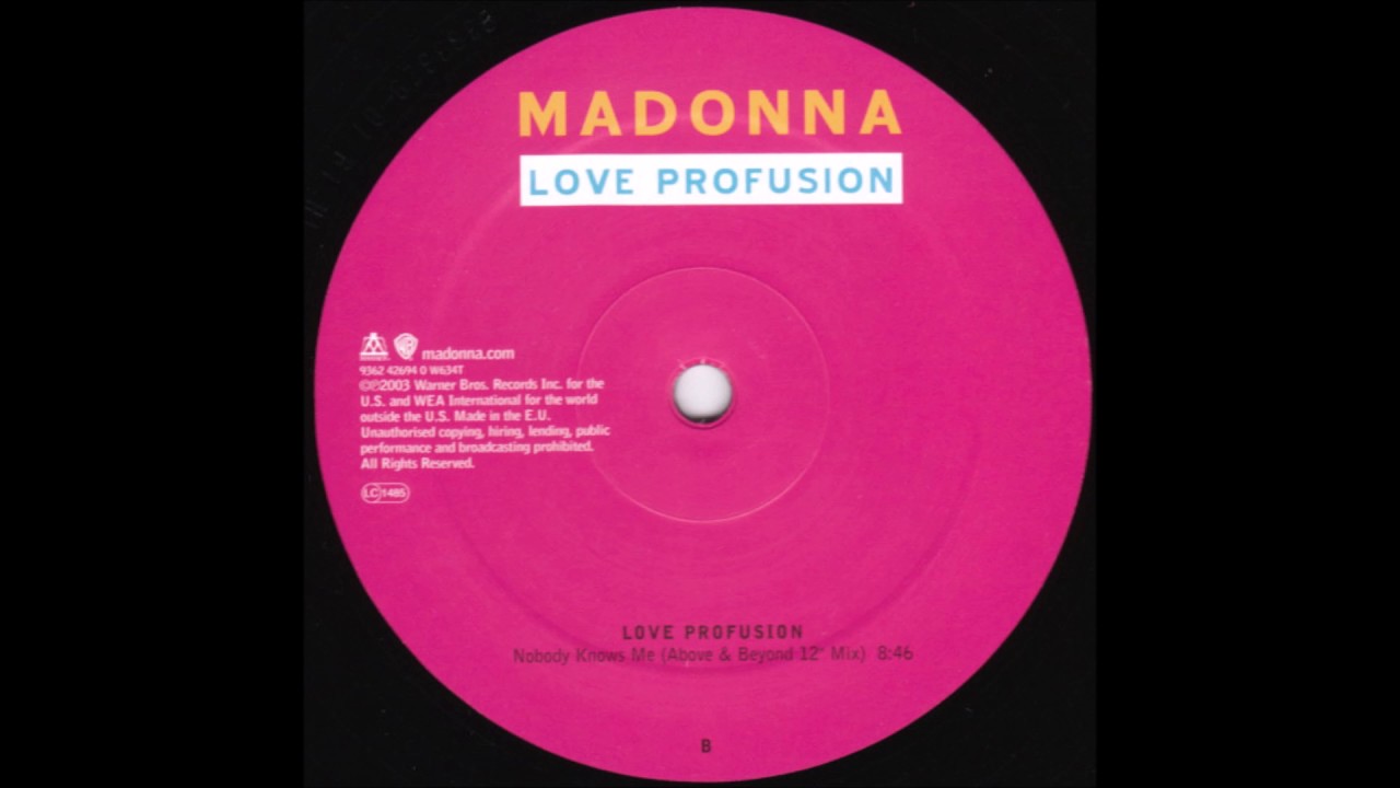 Madonna - Noboby Knows Me (Above & Beyond 12" Mix) 2003 Trance