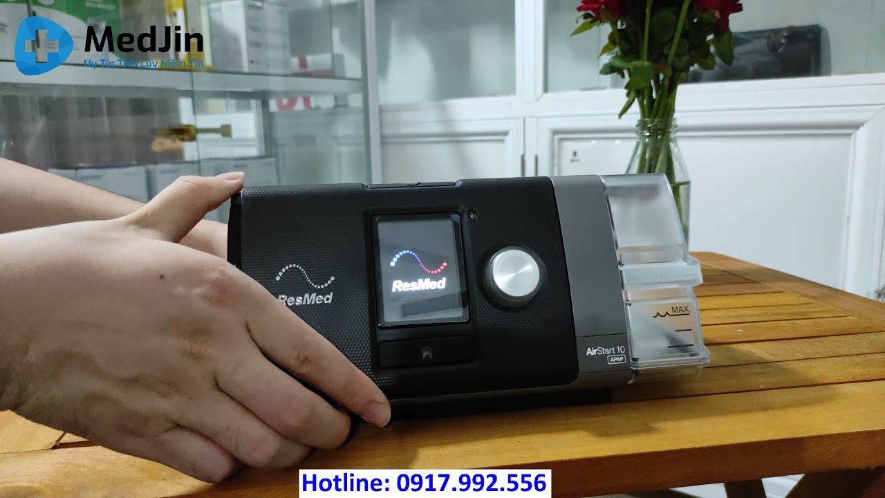 Máy trợ thở Auto CPAP Resmed Airstart 10 APAB - Giới thiệu và hướng dẫn sử dụng chi tiết.