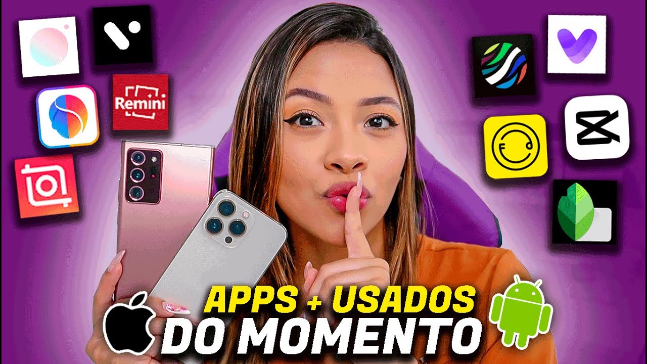 10 APLICATIVOS DE FOTO E VIDEO + USADOS DO MOMENTO! *revelei* Android e iOS
