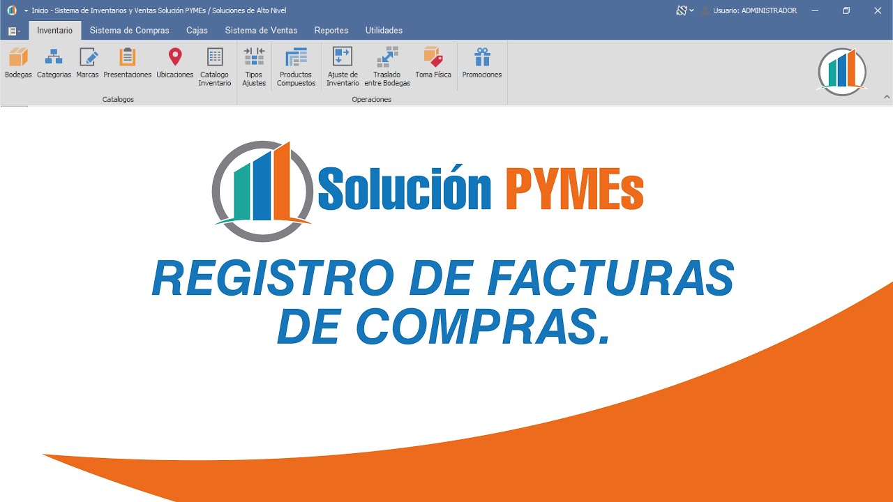 Registro de facturas de compras - Soluci&oacute;n PYMEs