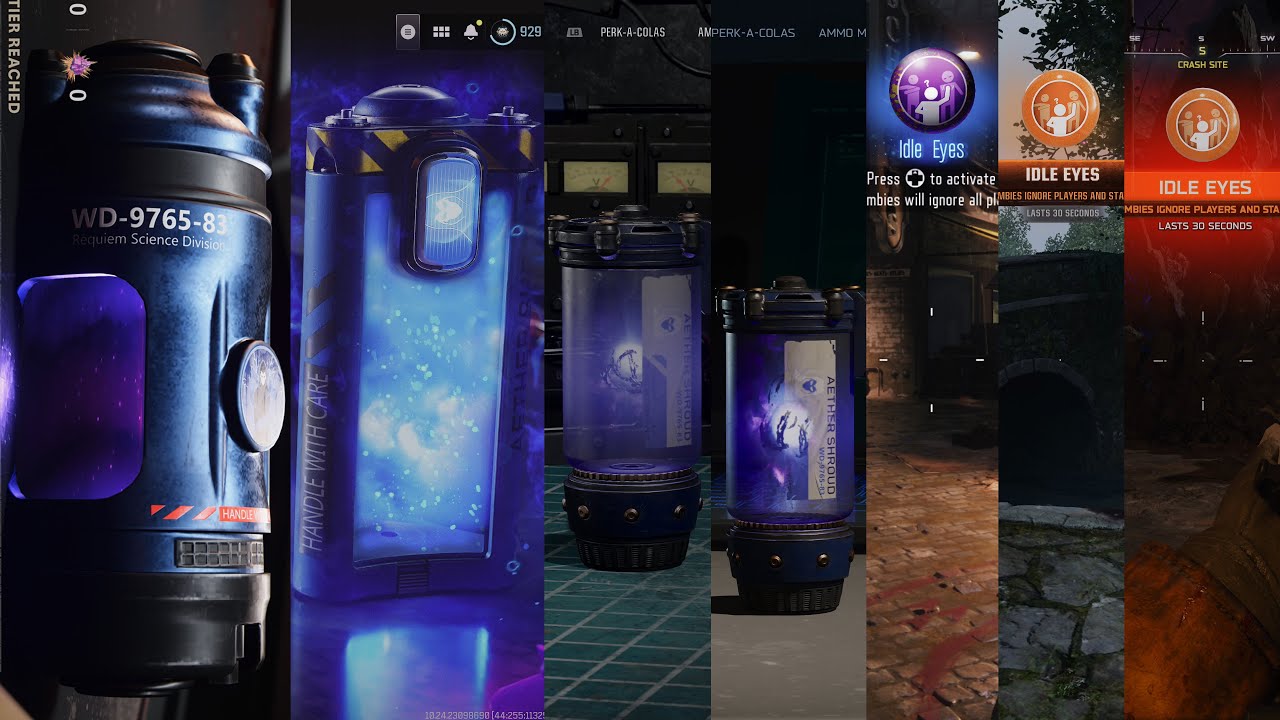 Call of Duty Zombies Aether Shroud/Idle Eyes/In Plain Sight Evolution (BO3, BO4, BOCW, VG, MW3, B...