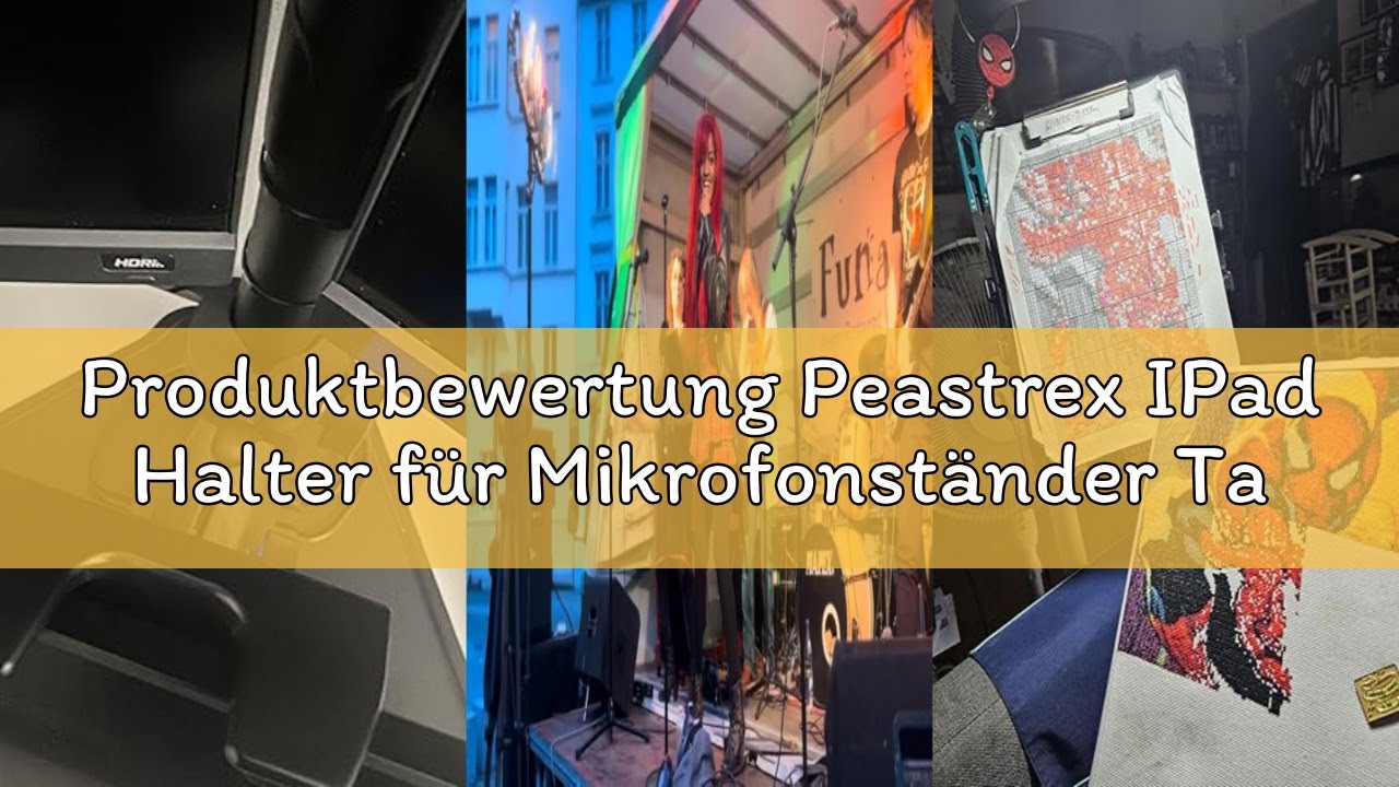 Produktbewertung Peastrex IPad Halter für Mikrofonständer Tablet Handyhalterung Mikrofon Notenstände