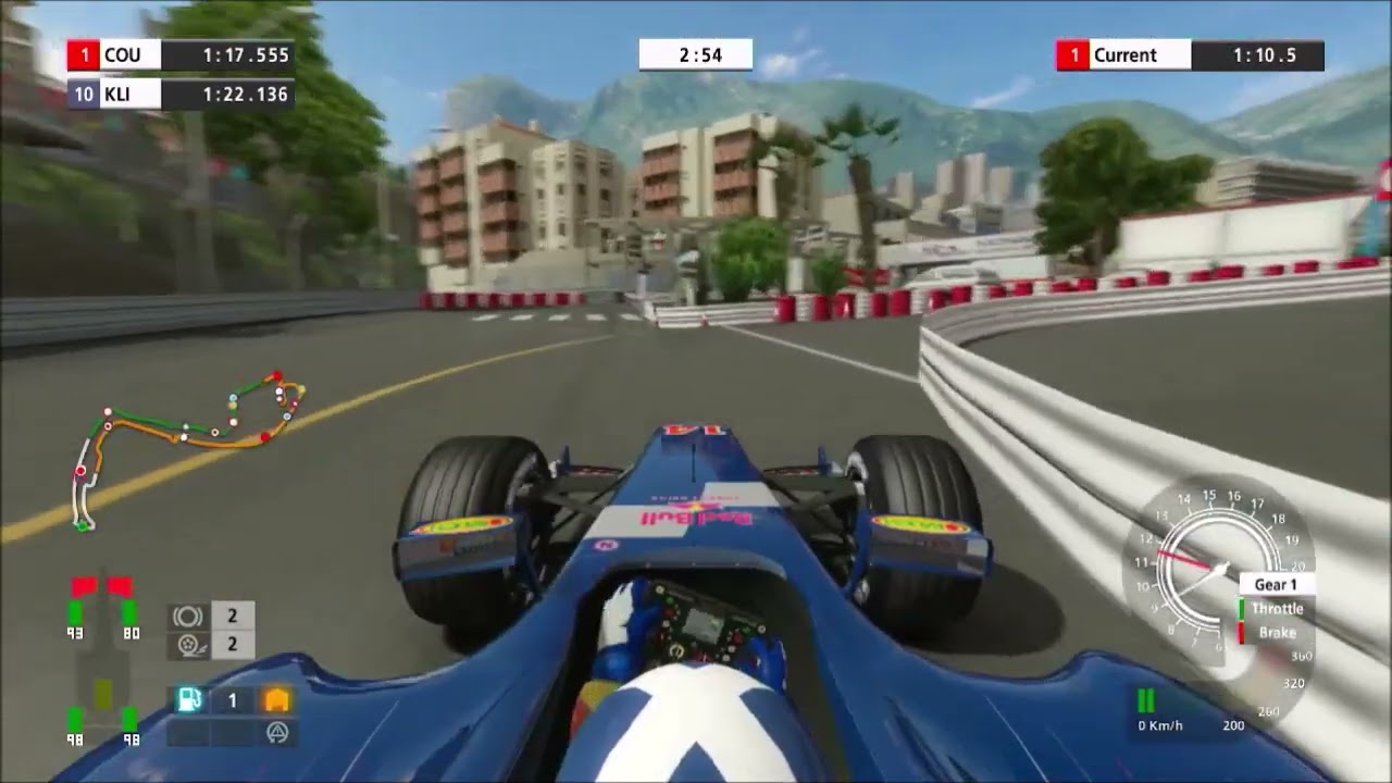 Formula One: Championship Edition (PS3) - David Coulthard Red Bull in Monte Carlo, Part 3