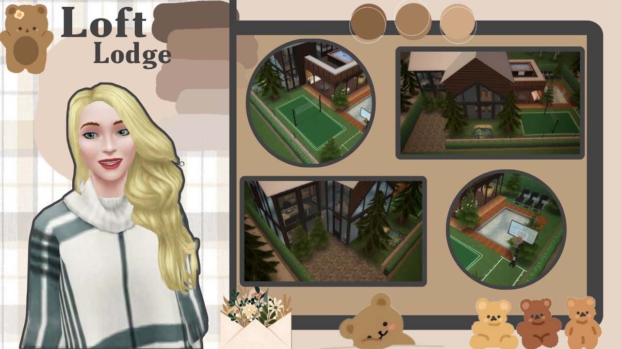 🧇🌇°•°• // Loft Lodge + Plans // The Sims Freeplay //•°•°🌇🧇