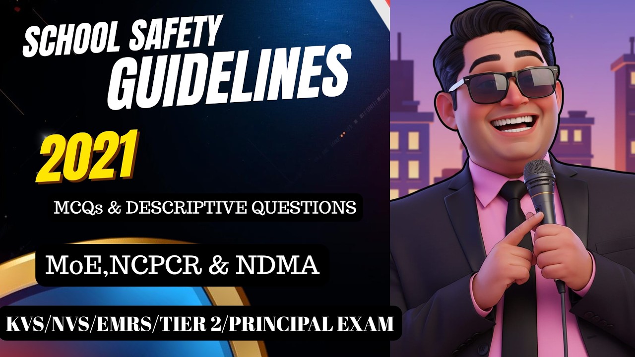 School Safety Guidelines | Ministry of Education + NDMA + Cyber Safety | KVS NVS EMRS Principal Exam
