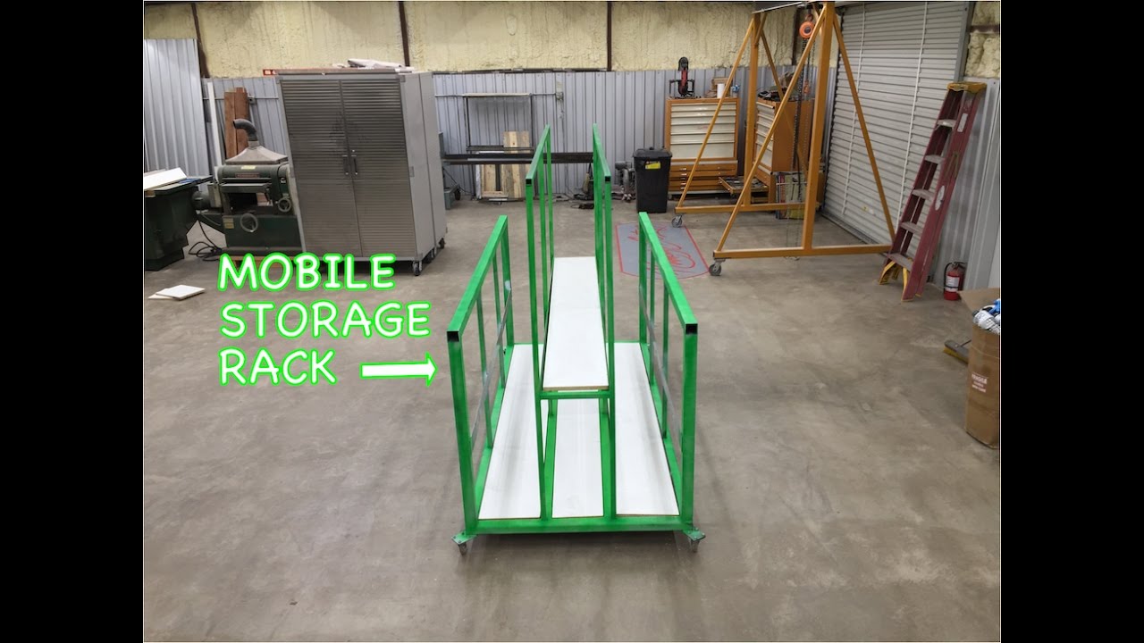 Sheetmetal Storage Rack on Wheels CNC Plasma Table