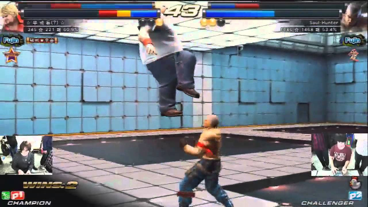 Удар коленом в Tekken Tag 2 Unlimited (Боб/Пол) против Охотника за душами (Лоу/Брайан)