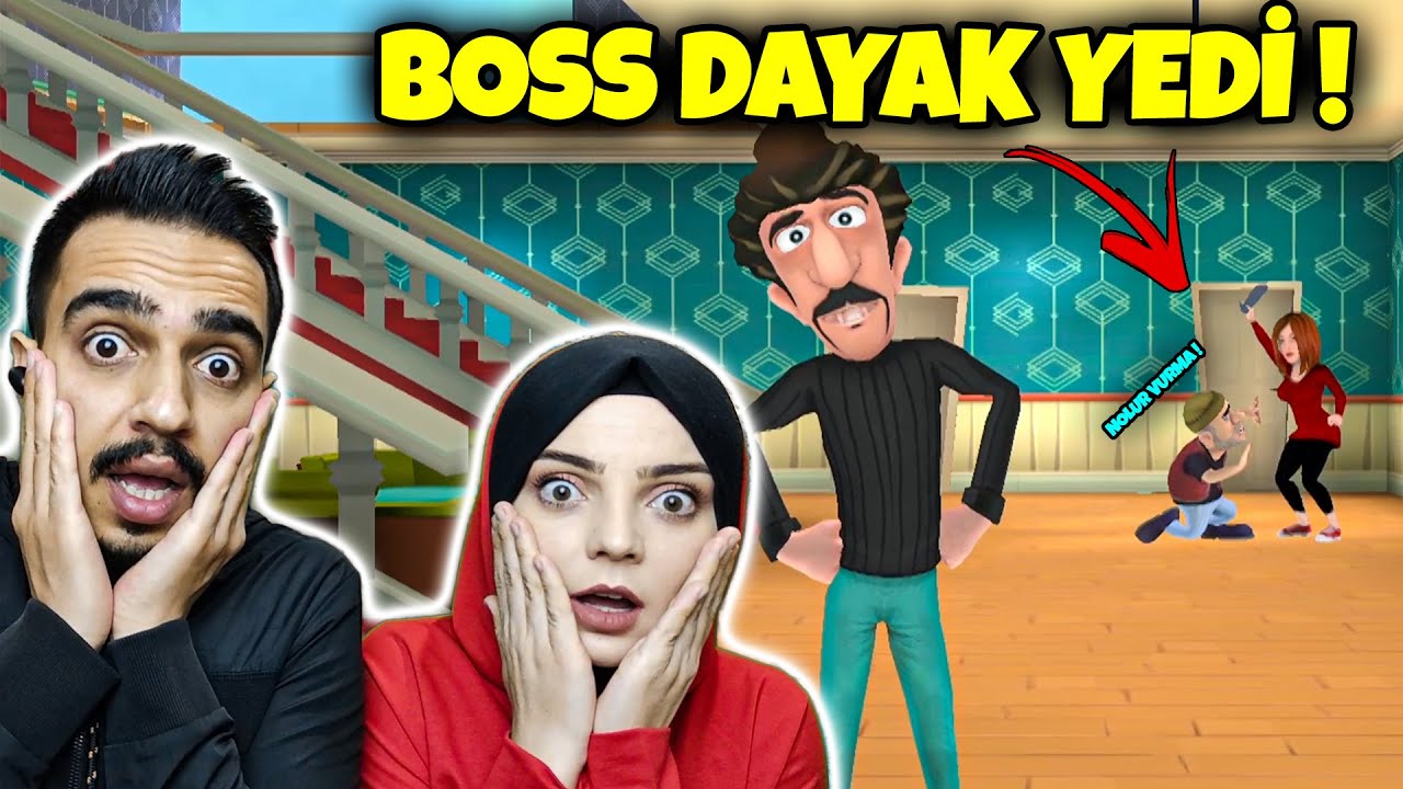BOSS DAYAK YEDİ! PASTADAN FARE ÇIKTI! | SCARY ROBBER OYNUYORUZ!