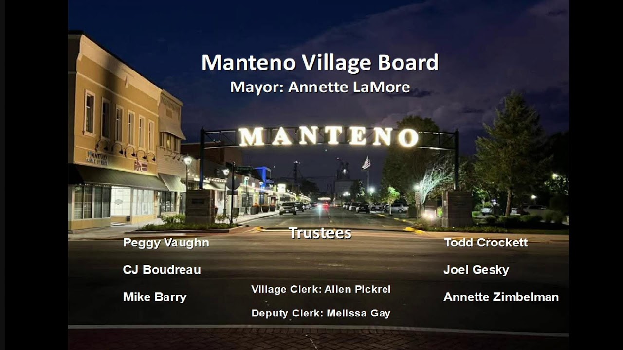 Manteno Village Board Meeting February 2, 2026