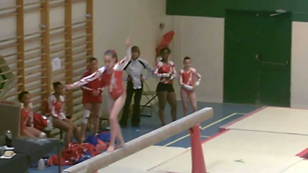 Clara Beugnon 2012  Gym Division nationale poutre Clara Beugnon Epinay sous sénart
