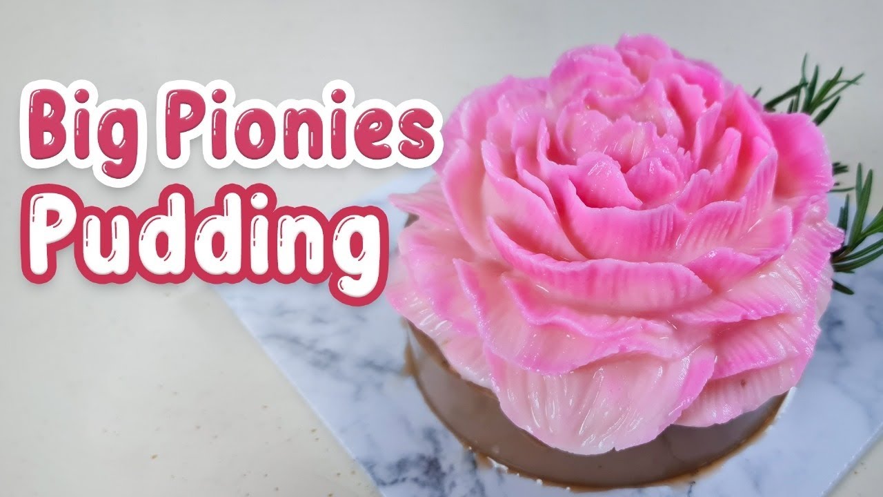 Puding Bunga Peony Jumbo - RESEP MUDAH