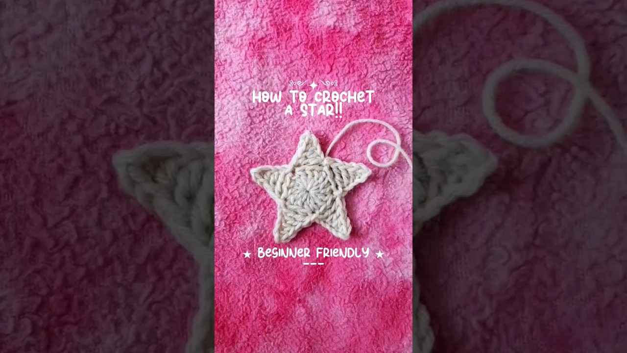 How to crochet a star!! ★ || crochet patterns | crochet star tutorial | crochet star