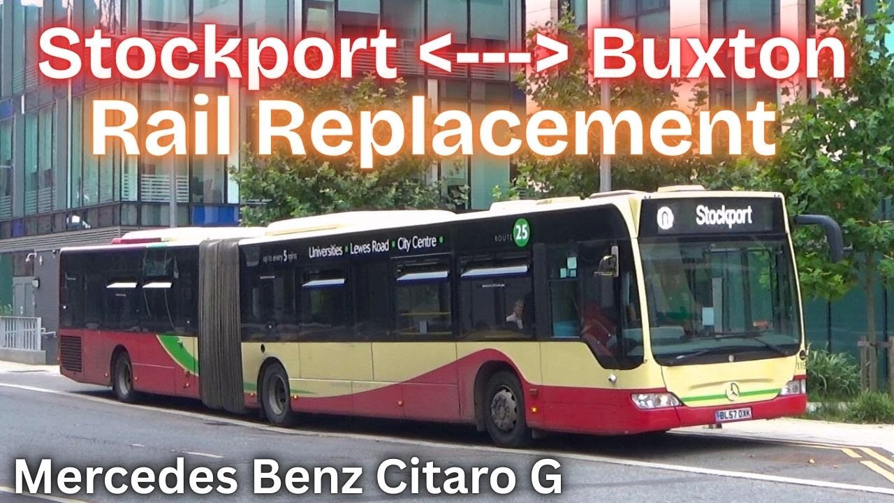 Battling Tight Corners on Rail Replacement! Mercedes Benz Citaro G 119