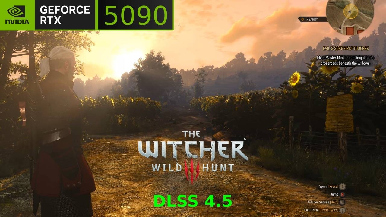 The Witcher 3 DLSS 4.5 | RTX 5090 [4K] Трассировка лучей включена | Ryzen 7 9800X3D
