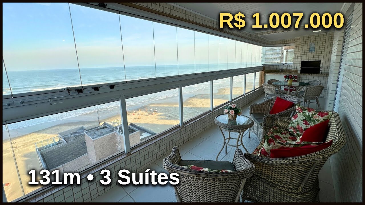 #115 VENDIDO ✅ APARTAMENTO VISTA MAR EM PRAIA GRANDE - 3 SUITES, 2 VAGAS (AVIAÇÃO)