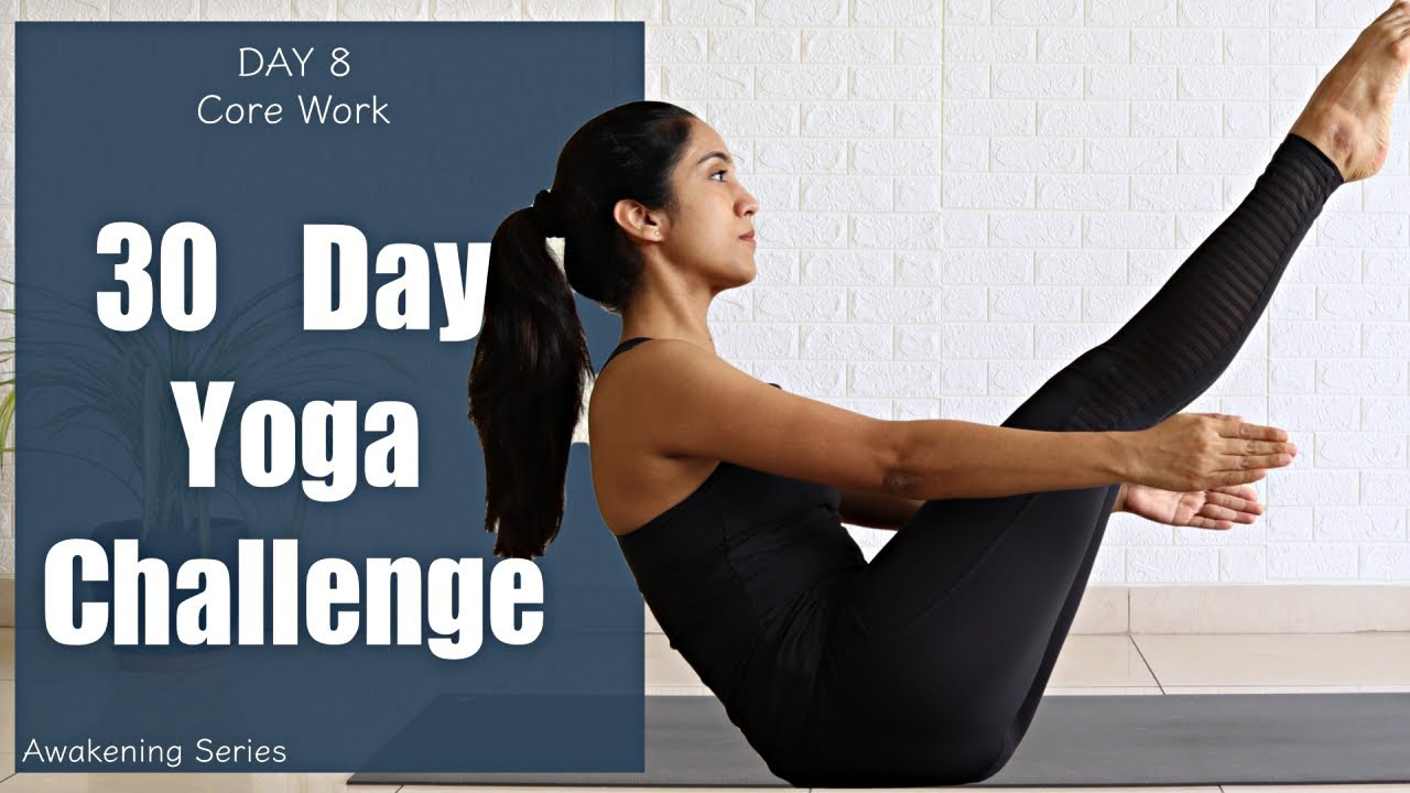 30 Day Yoga Challenge | Day 8 | Core Work | Yogbela