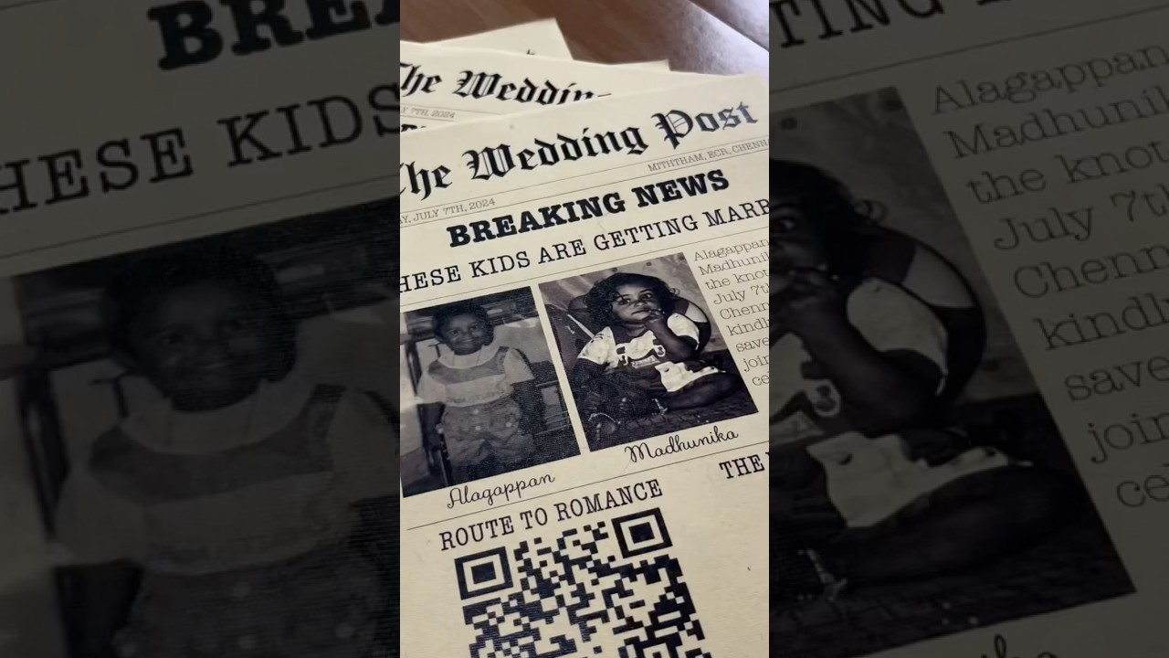 Our vintage newspaper invite🫠&hearts;️ #newspaper #weddinginvitation #wedding  #vintagestyle #vintage