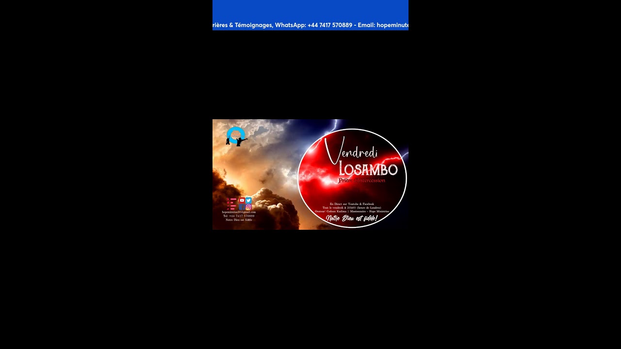 L'ÉTERNEL QUI MARCHE DEVANT VOUS, COMBATTRA POUR VOUS 7 | Vendredi Losambo 📱
