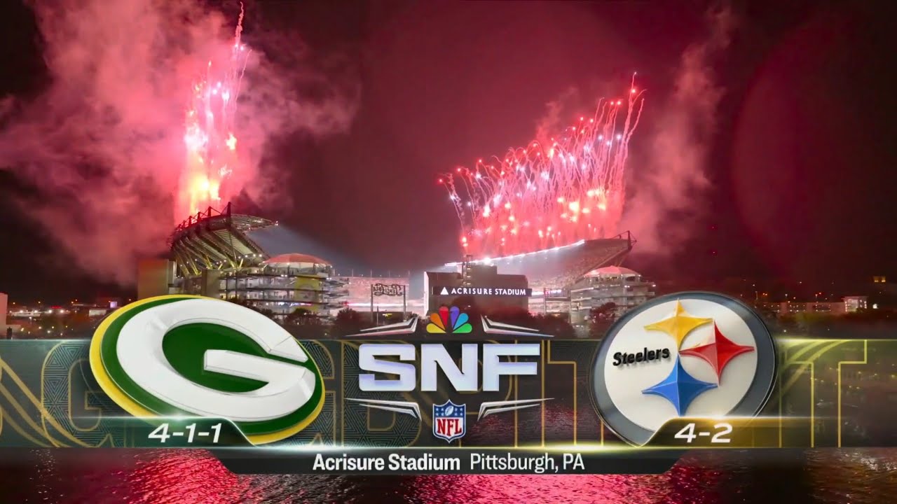 Sunday Night Football on NBC intro | GB@PIT | 10/26/2025