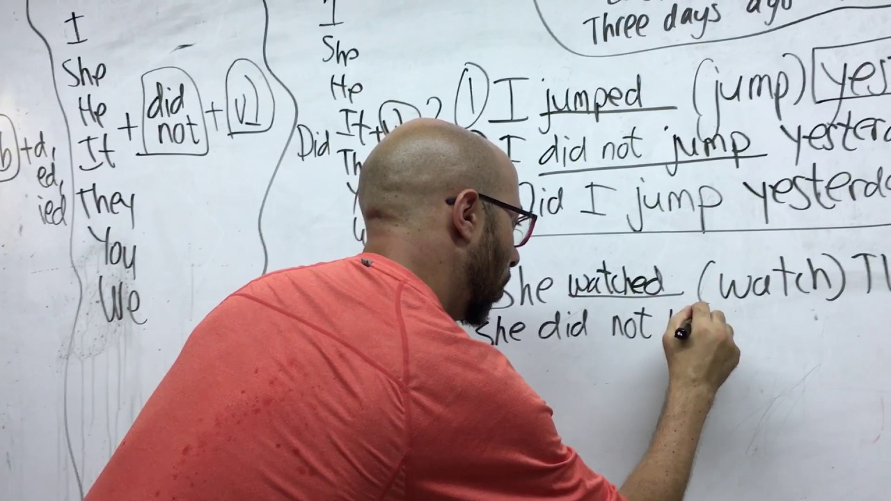 עבר פשוט Past Simple בהוראה מתקנת