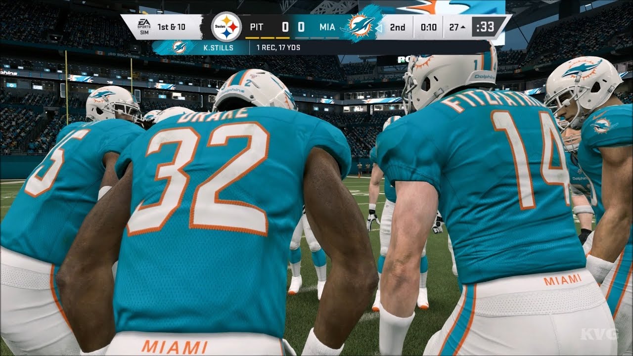 Madden NFL 20 - Miami Dolphins vs Pittsburgh Steelers - Gameplay (PC HD) [1080p60FPS]