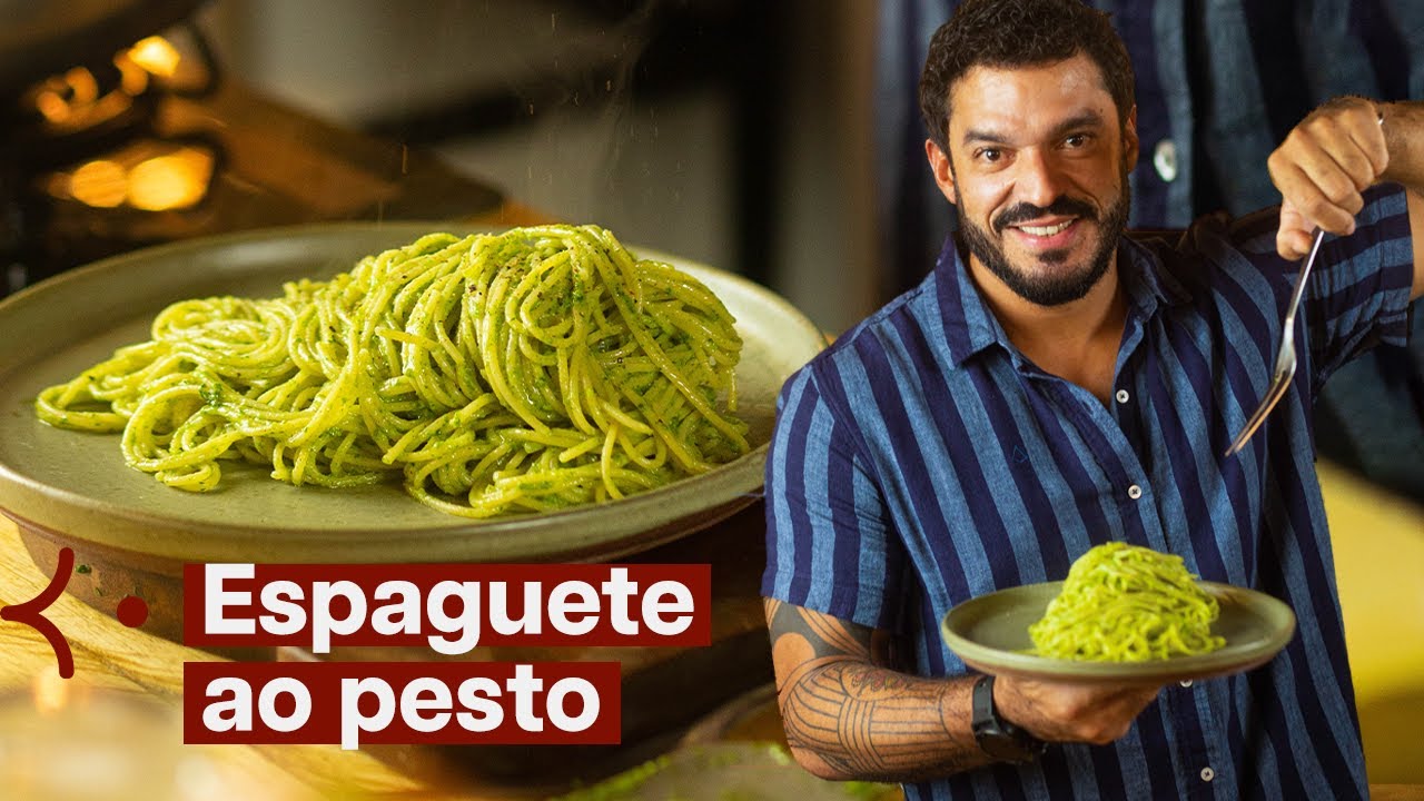 Macarr&atilde;o ao pesto amaz&ocirc;nico